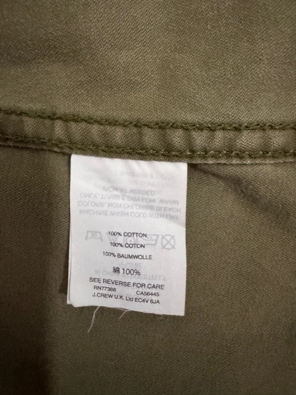 Madewell Olive Green Dispatch Utility Jacket Size M Field Coat C3394 - Picture 8 of 8